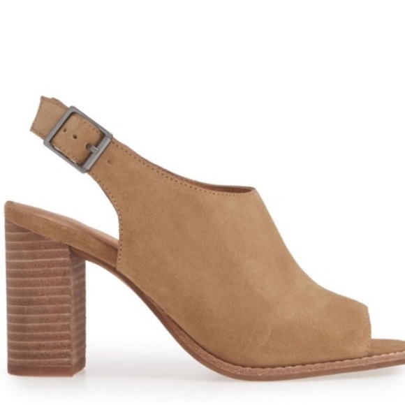NEW The Cary Sandal in Faded Birch Open Toe Bootie - Picture 3 of 8
